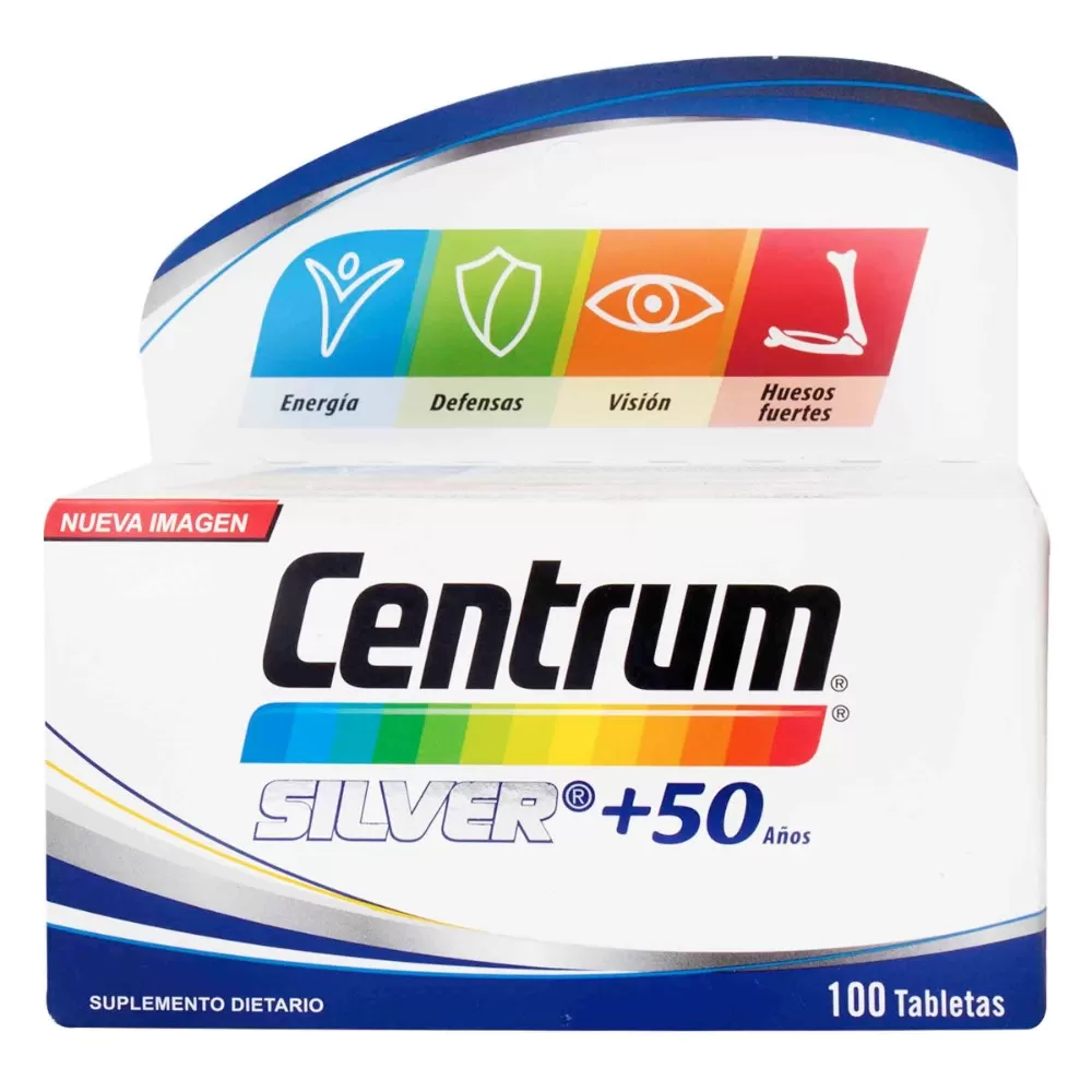 CENTRUM SILVER 50 ANOS 100 TABLETAS - Imagen 1
