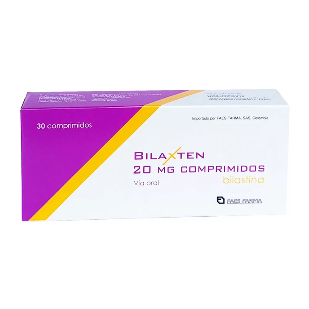 BILAXTEN 20 MG 30 COMP - Imagen 1