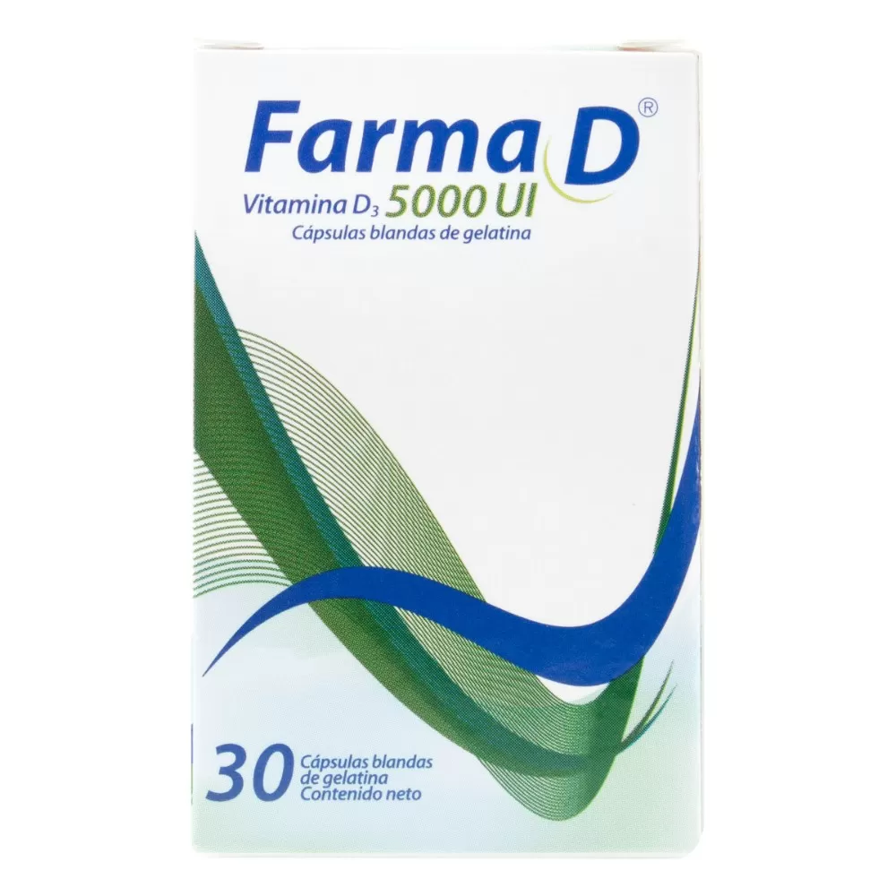 100024925.jpg FARMA D VITAMINA D3 5000UI 30 CAP - Imagen 1