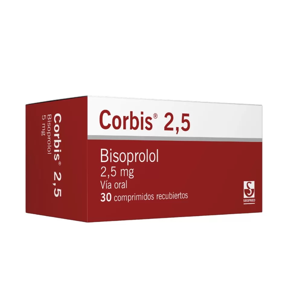 100024979.jpg CORBIS BISOPROLOL 2.5 MG 30 TBS - Imagen 1
