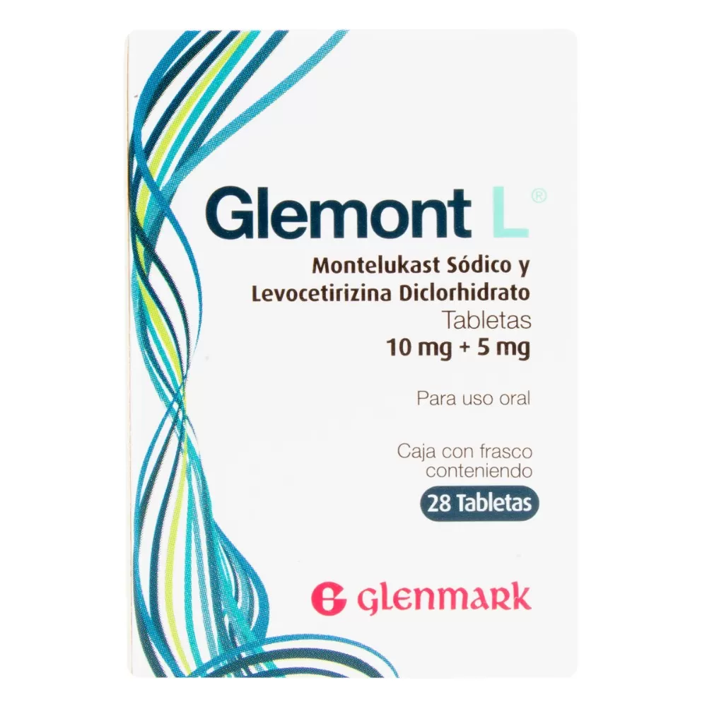 GLEMONT L 10MG+5MG 28 TABLETAS - Imagen 1