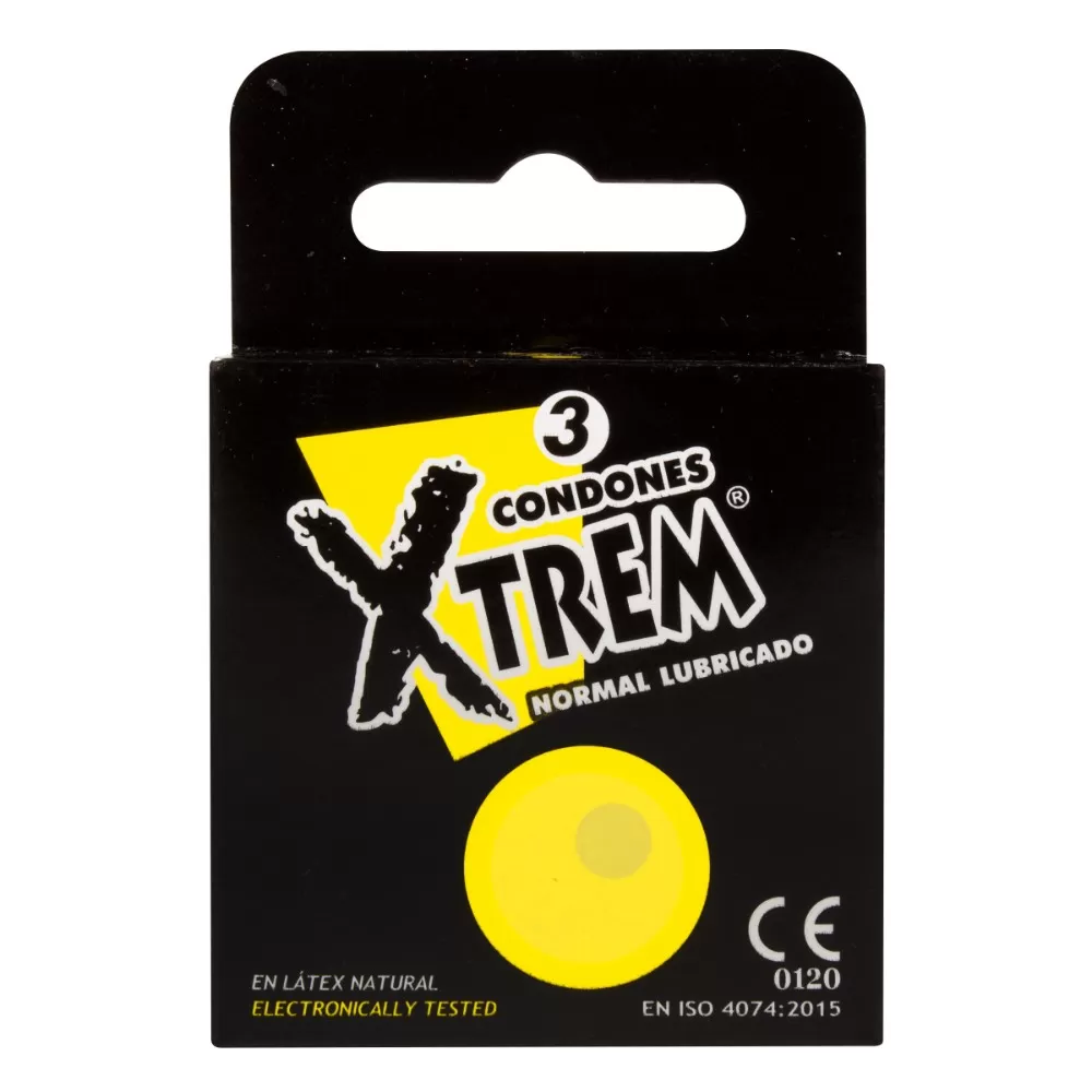 100025875.jpg PRESERVATIVOS XTREM NORMAL LUBRIC 3 UND - Imagen 1
