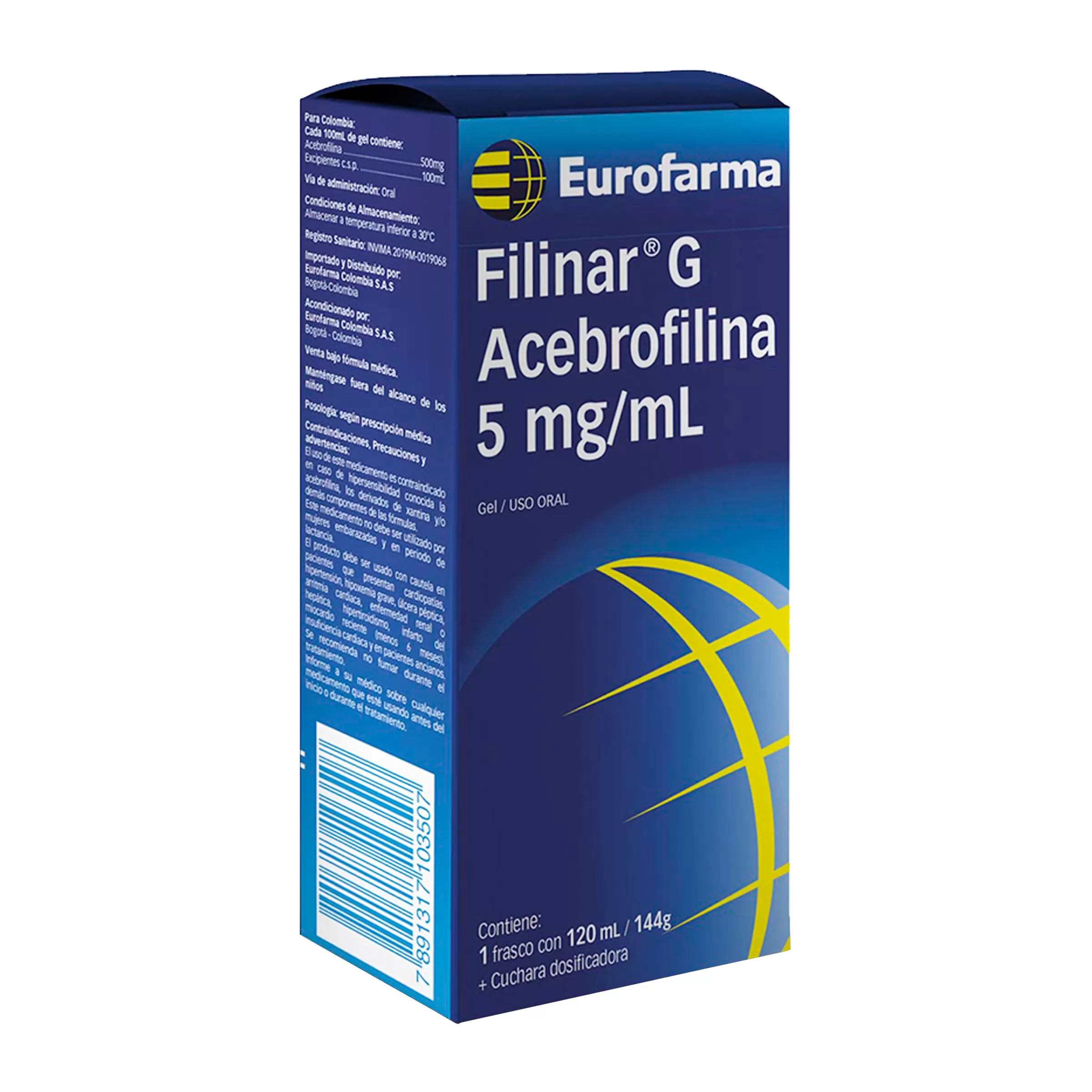 FILINAR G ACEBROFILINA 5 MG/ML 120 ML - Imagen 1