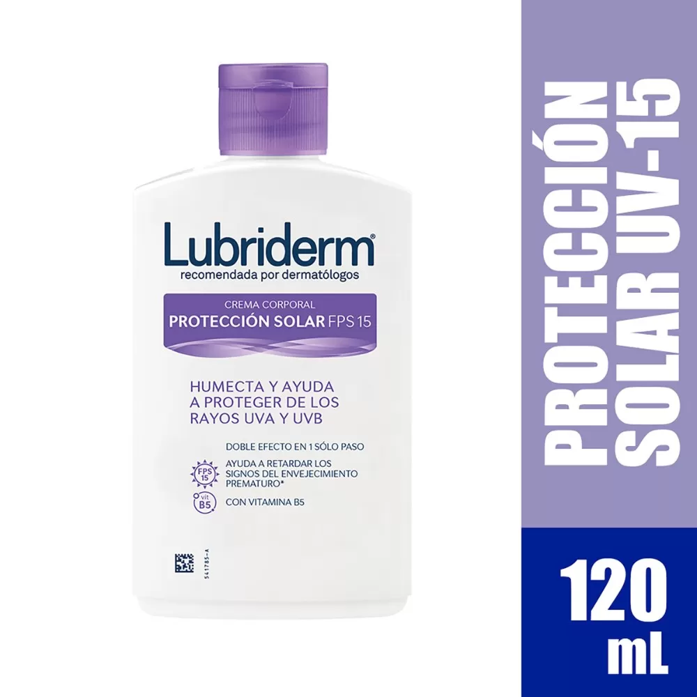 LUBRIDERM LOCION U.V.15 120 ML - Imagen 1