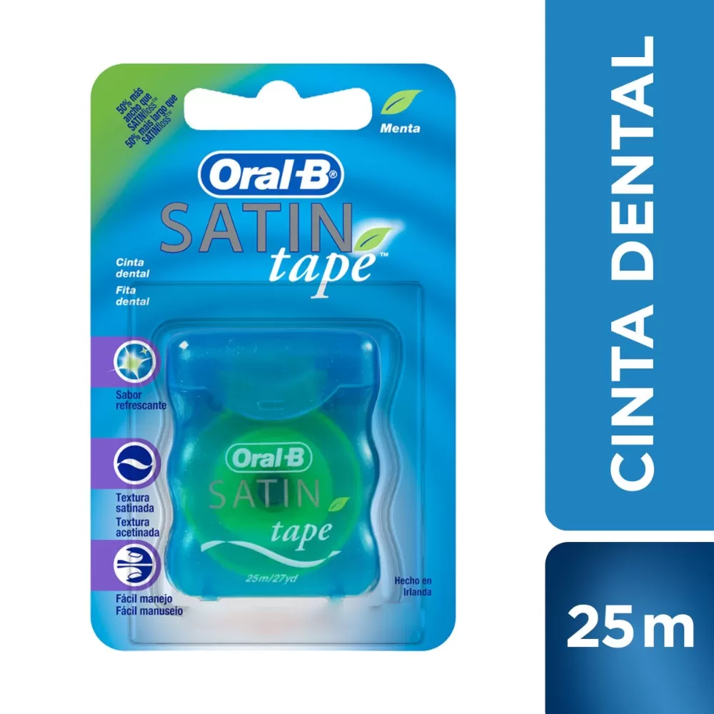 SEDA DENTAL ORAL B SATIN TAPE 25 MTS - Imagen 1