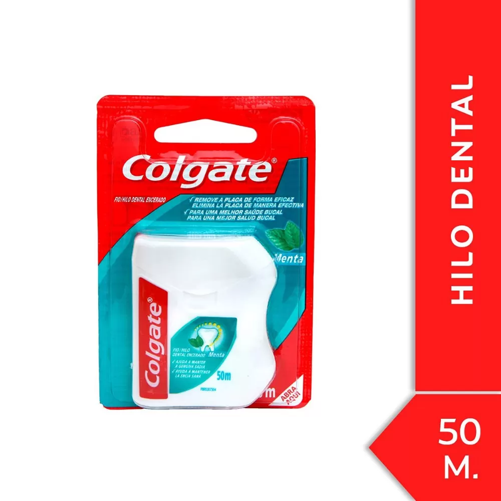 HILO DENTAL COLGATE MENTA 50 MTS - Imagen 1