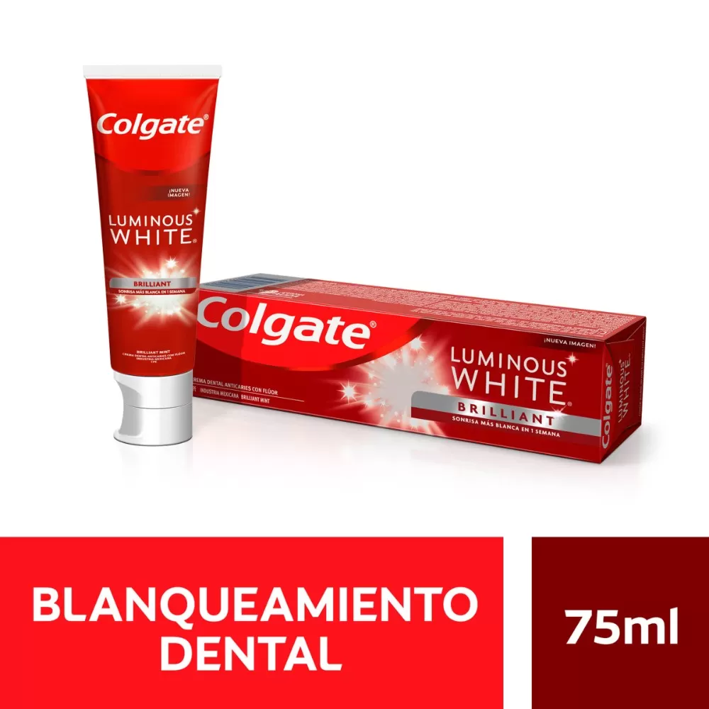 COLGATE LUMINOUS WHITE 75 ML - Imagen 1