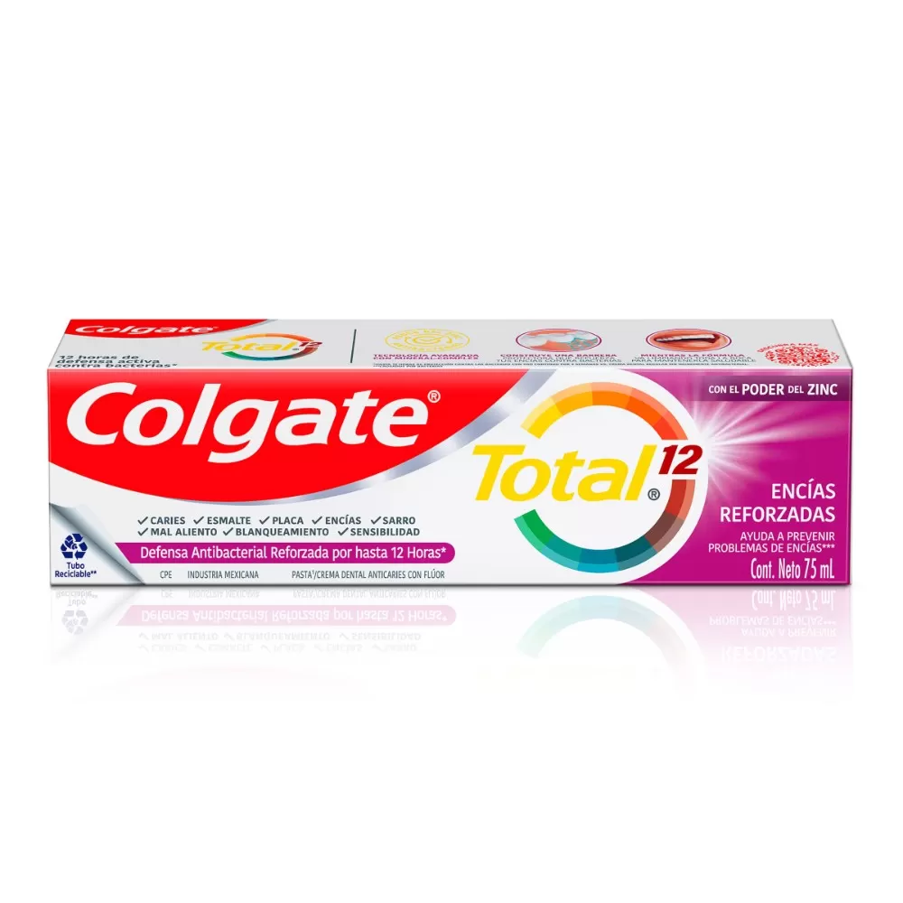 COLGATE TOTAL 12 ENCIAS REFORZ.75ML - Imagen 1