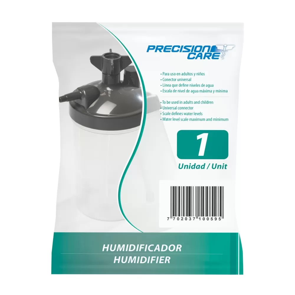 HUMIDIFICADOR PARA OXIGENO PRECISION - Imagen 1