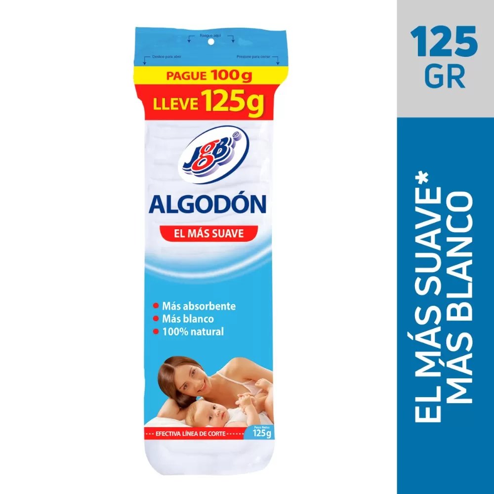 ALGODON ZIG ZAG JGB PG.100 LL.125 - Imagen 1
