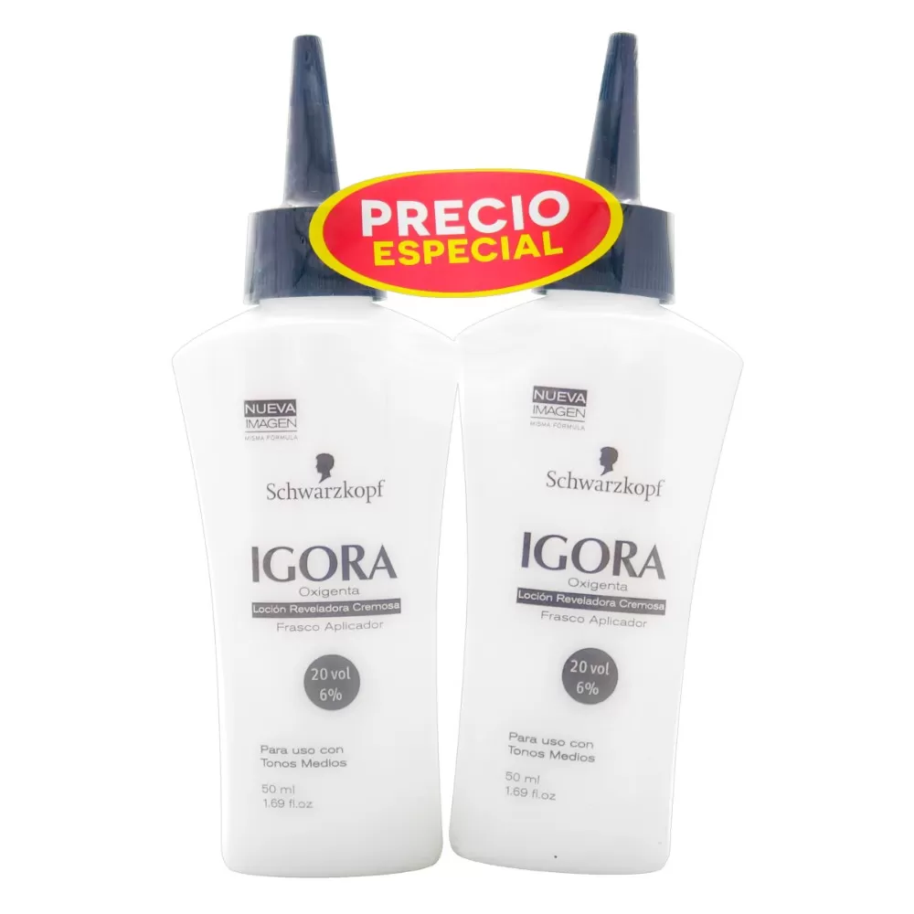 2 OXIGENTA IGORA 20 VOL X 50 ML - Imagen 1