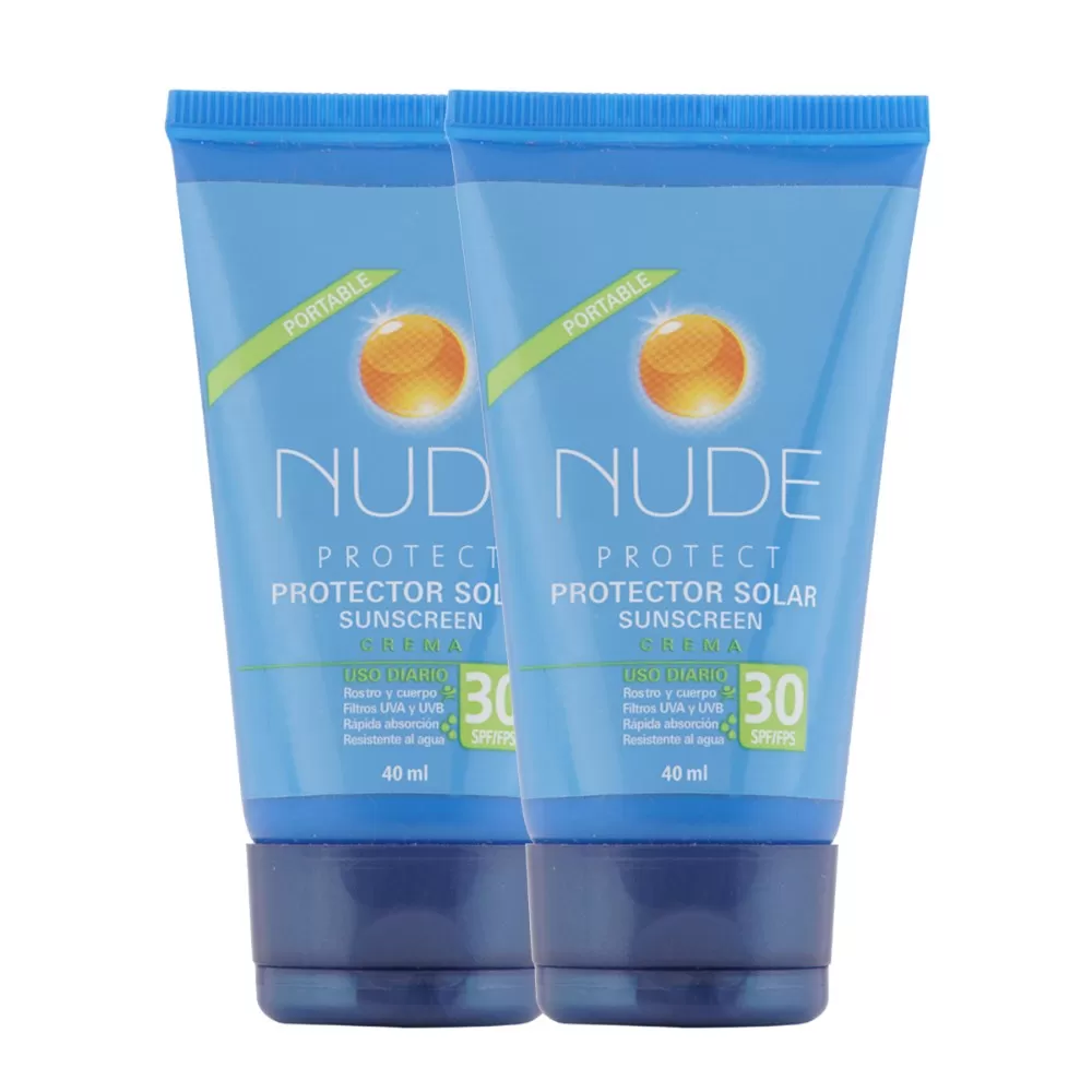 2 PROTECTOR NUDE SPF30 PORTABLE 40ML P.E - Imagen 1