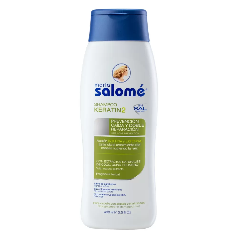 CHA.KERATIN 2 MARIA SALOME SIN SAL 400ML - Imagen 1