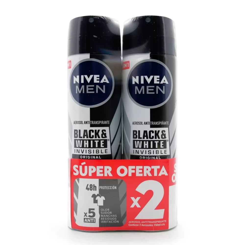 2 DTE NIVEA SPR.BLA.WH.H.150ML.SUP.DTO. - Imagen 1