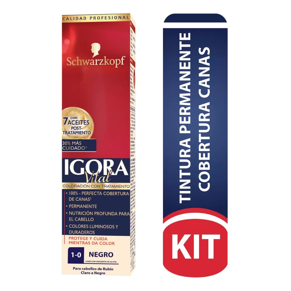 IGORA VITAL TUBO 1-0 NEGRO - Imagen 1