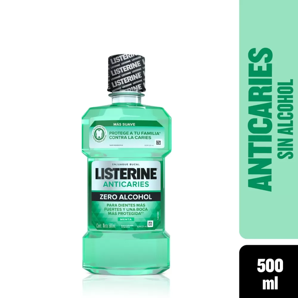 LISTERINE ANTICARIES ZERO 500 ML - Imagen 1