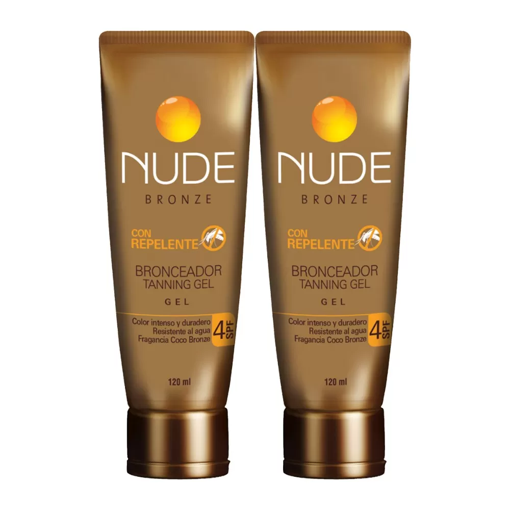 BRONC.NUDE BRONZE GEL SPF 4 120ML 2X P.E - Imagen 1