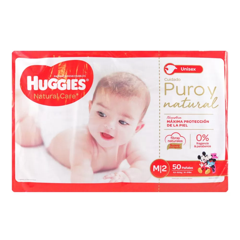 HUGGIES NAT.CAR.UNISEX MED ET2 50UND - Imagen 1