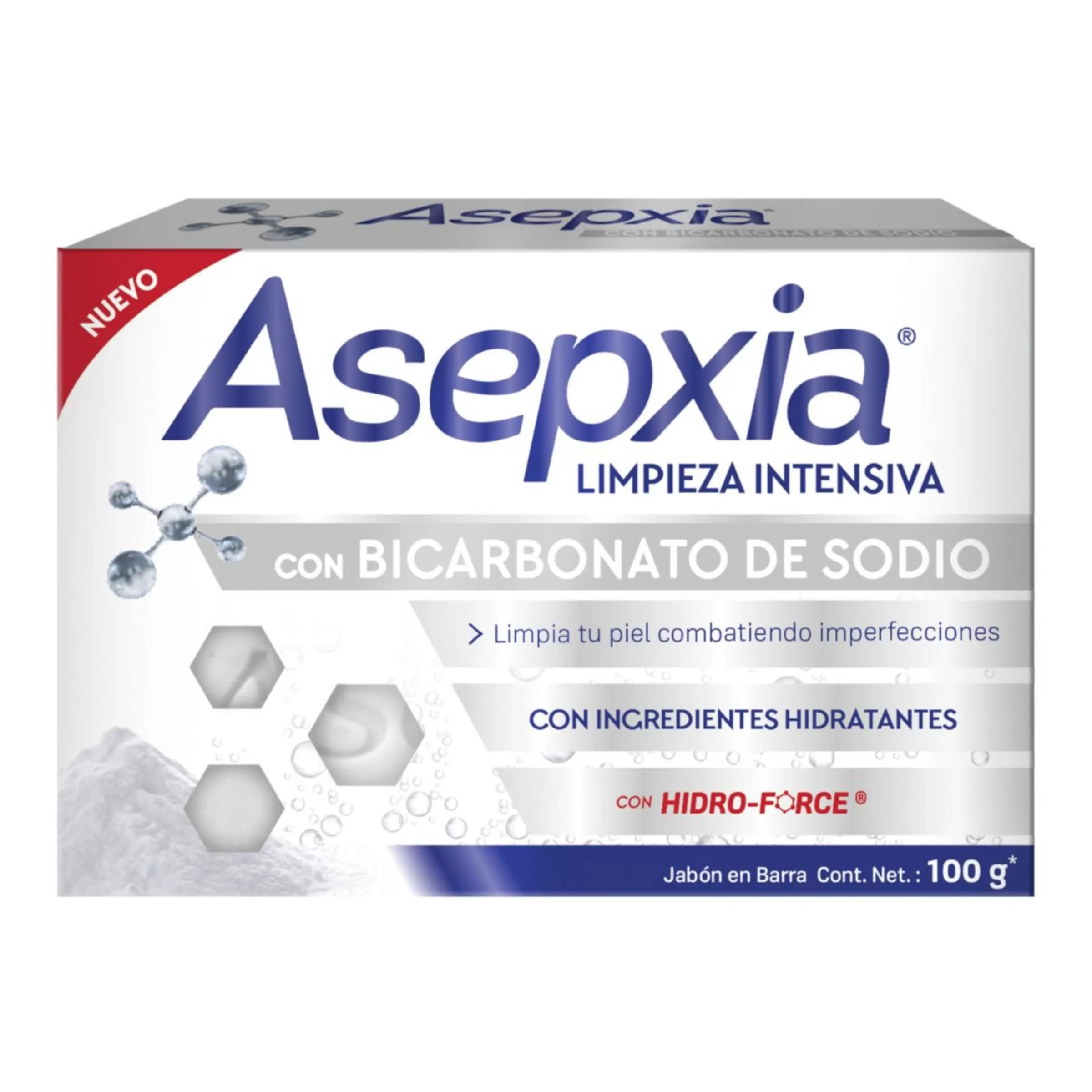 JABON ASEPXIA BICARBONATO 100 GR - Imagen 1