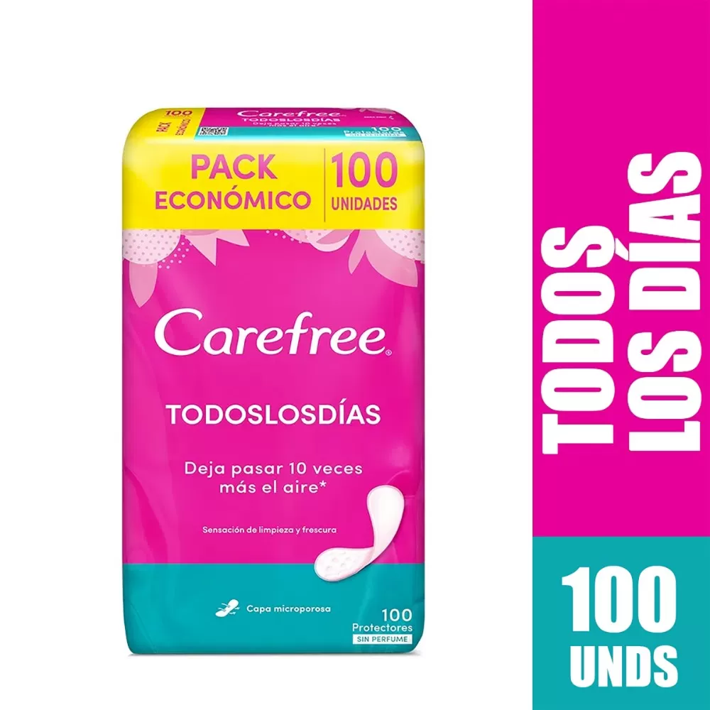 PROT.CAREFREE TODOS LOS DIAS 100 UND S.P - Imagen 1