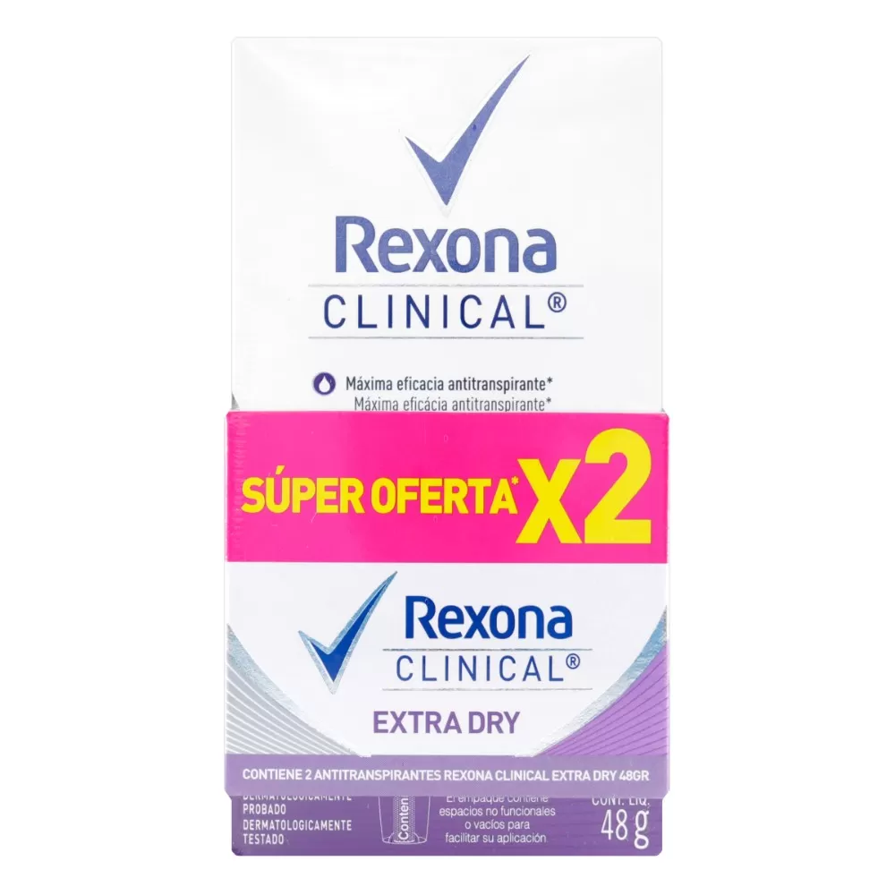 2 DTE REXONA EXTRA DRY WOM 48 S.O - Imagen 1