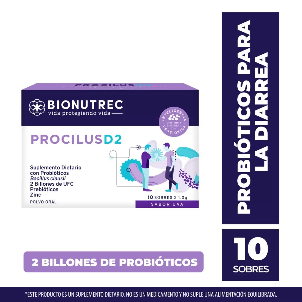 200040608.jpg PROCILUS PROBIOTICOS D2 10 SOBRES - Imagen 1