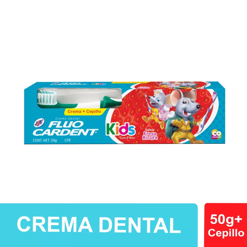 CREM.DENTAL FLUOCARDENT KIDS 50 GR+CEPIL - Imagen 1