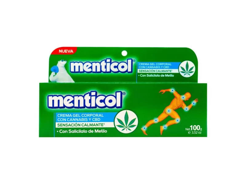 CRE.GEL CORPORAL MENTICOL CANNABIS 100GR - Imagen 1