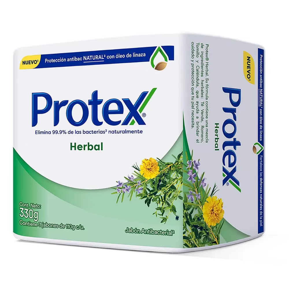 200042430.jpg 3 JAB.PROTEX ANTIBAC.HERBAL 110 GR - Imagen 1