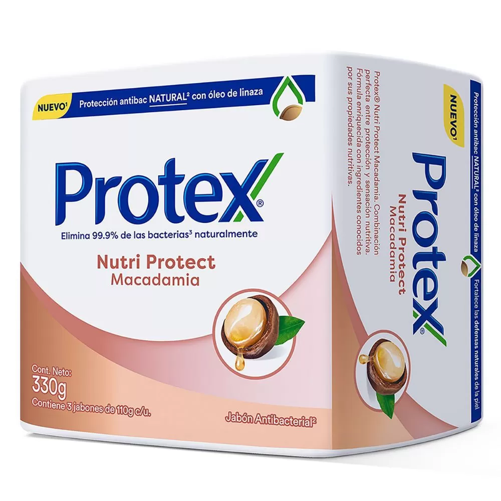 3 JAB.PROTEX ANTIBAC.MACADAMIA 110 GR - Imagen 1
