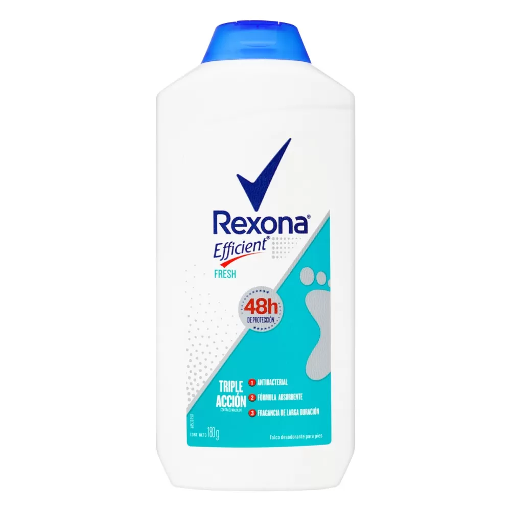 TALCO REXONA EFFICIENT FRESH 180 GR - Imagen 1