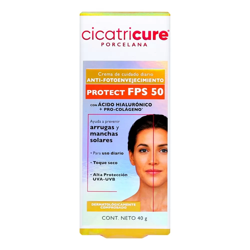 CICATRICURE PORCEL CRE.FPS 50 40 GR - Imagen 1
