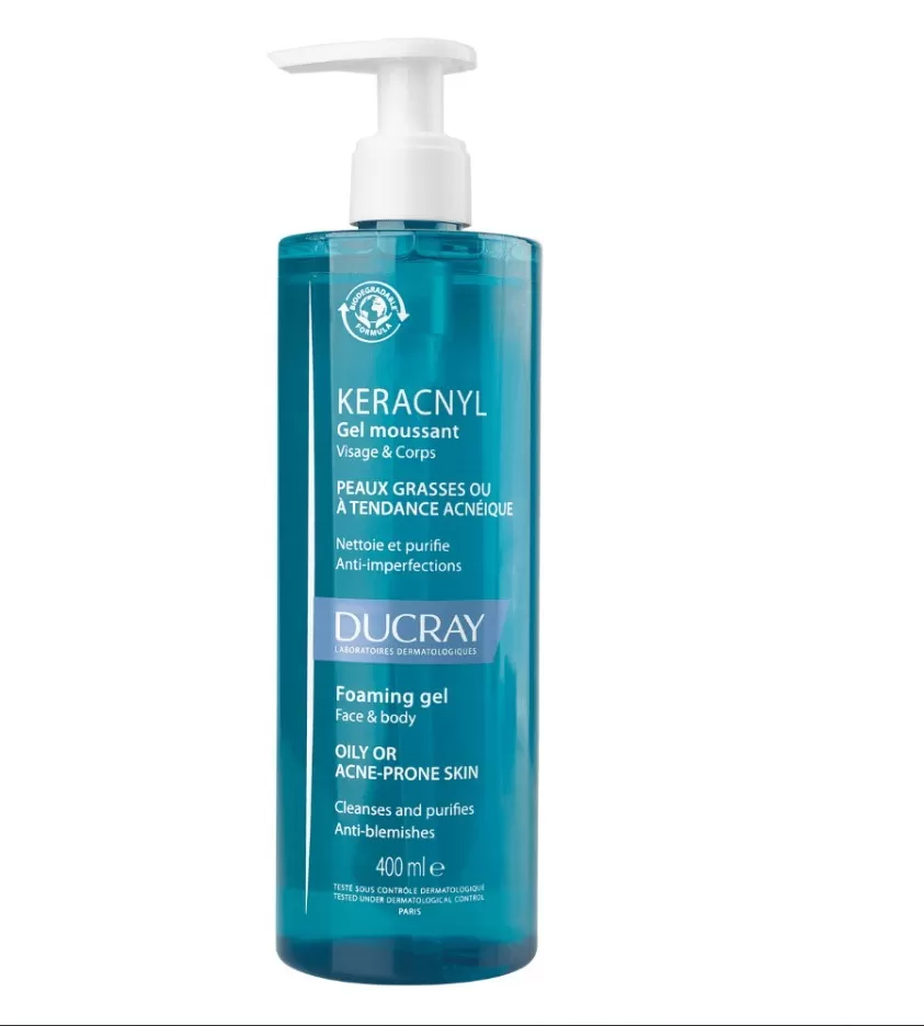 KERACNYL GEL MOUSSANT 400 ML DUCRAY - Imagen 1