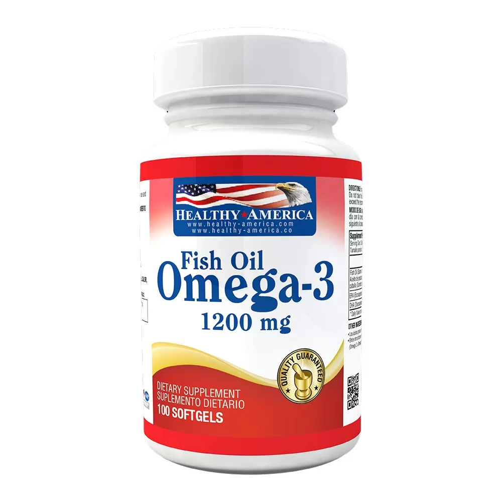 OMEGA 3 1.200 MG FISH OILD X 100HEALTHY - Imagen 1