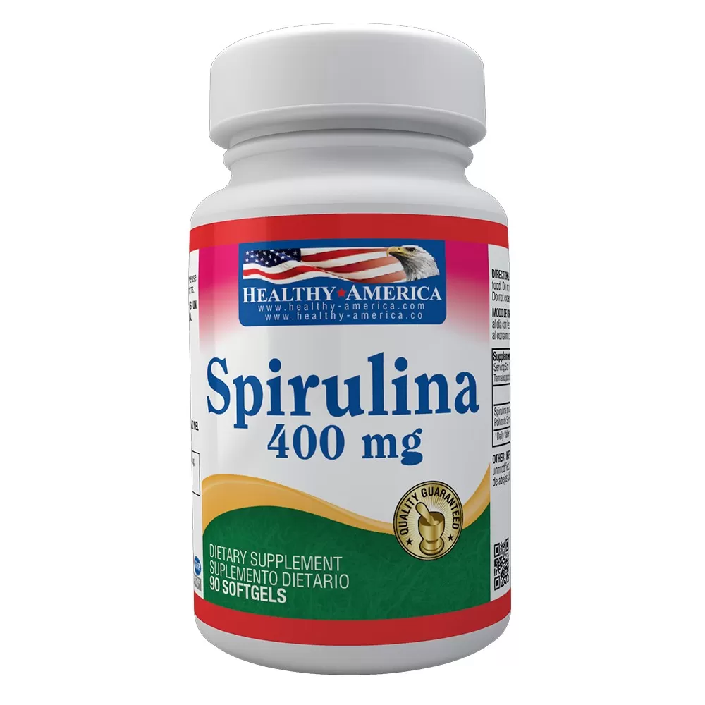 SPIRULINA 400 MG X 90 SOFTG HEALTHY - Imagen 1