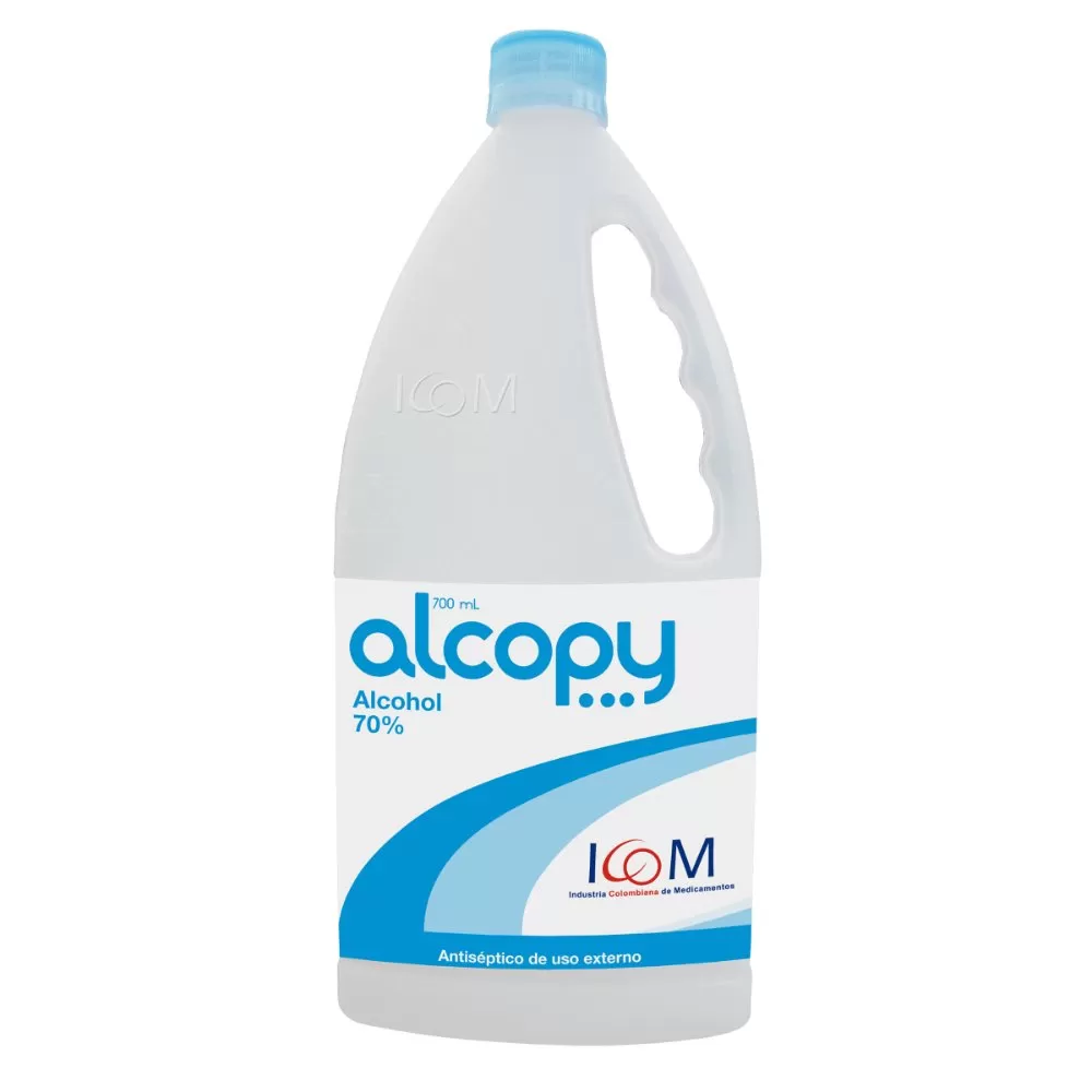 ALCOHOL ANTISEP. ALCOPY 700 ML UND - Imagen 1