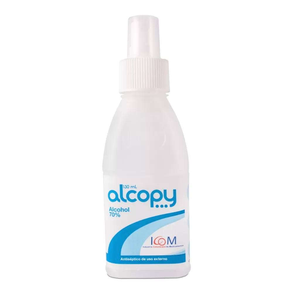 ALCOHOL ANTISEPTICO ALCOPY 130 ML SPR - Imagen 1