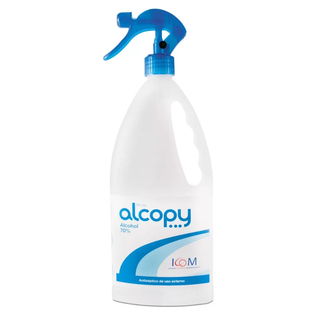 ALCOHOL ANTISEPTICO ALCOPY 700 ML SPR - Imagen 1