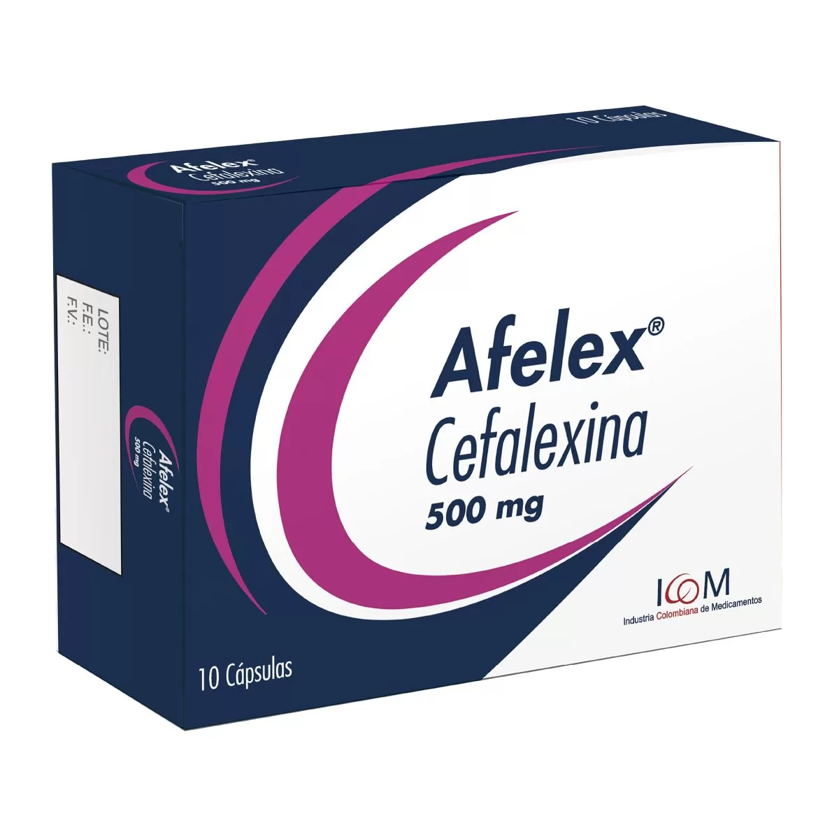 CEFALEXINA AFELEX 500 MG 10 CAPSULAS ICOM - Imagen 1