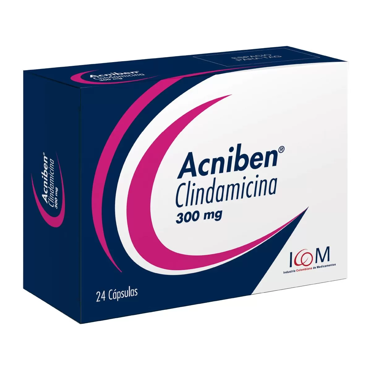 CLINDAMICINA ACNIBEN 300 MG 24 CAPSULAS ICOM MQ - Imagen 1