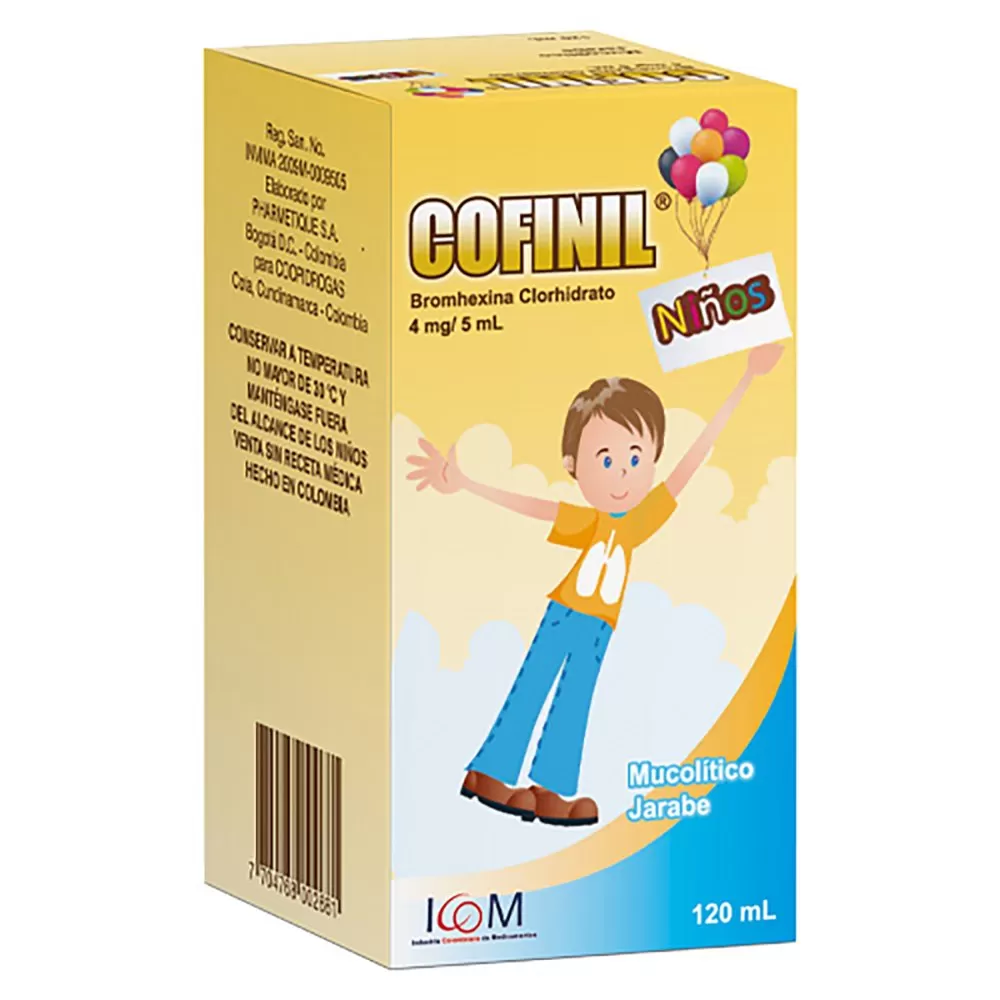 COFINIL 4 MG NINOS JBE 120ML ICOM - Imagen 1