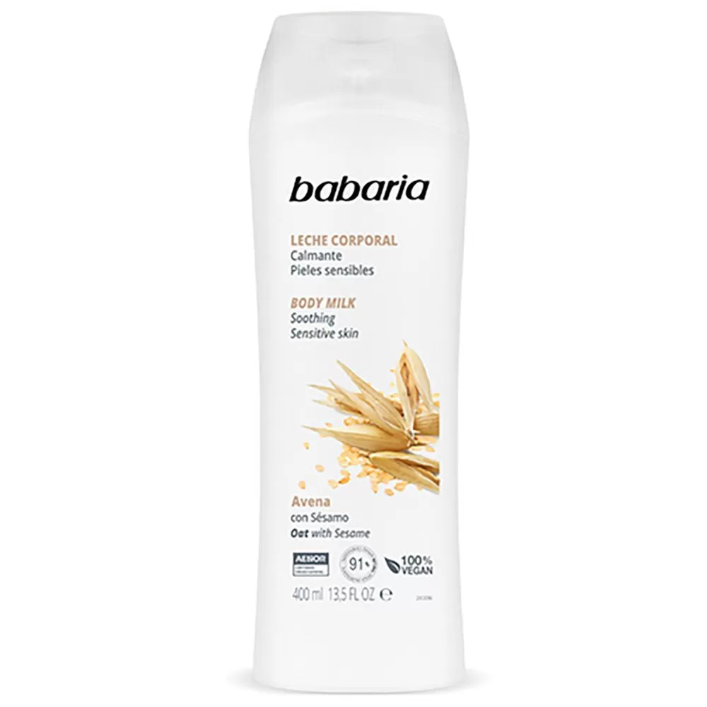 CREMA BABARIA BODY MILK AVENA 400 ML - Imagen 1