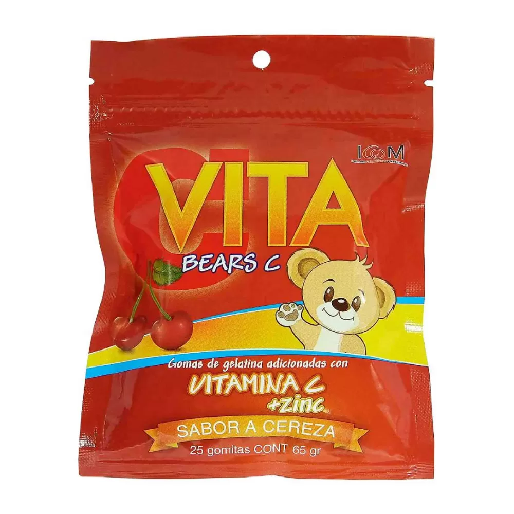 GOMAS-VITABEARS-CZINC-CEREZA-25UND-ICOM.jpg GOMAS VITABEARS C+ZINC CEREZA 25UND ICOM - Imagen 1