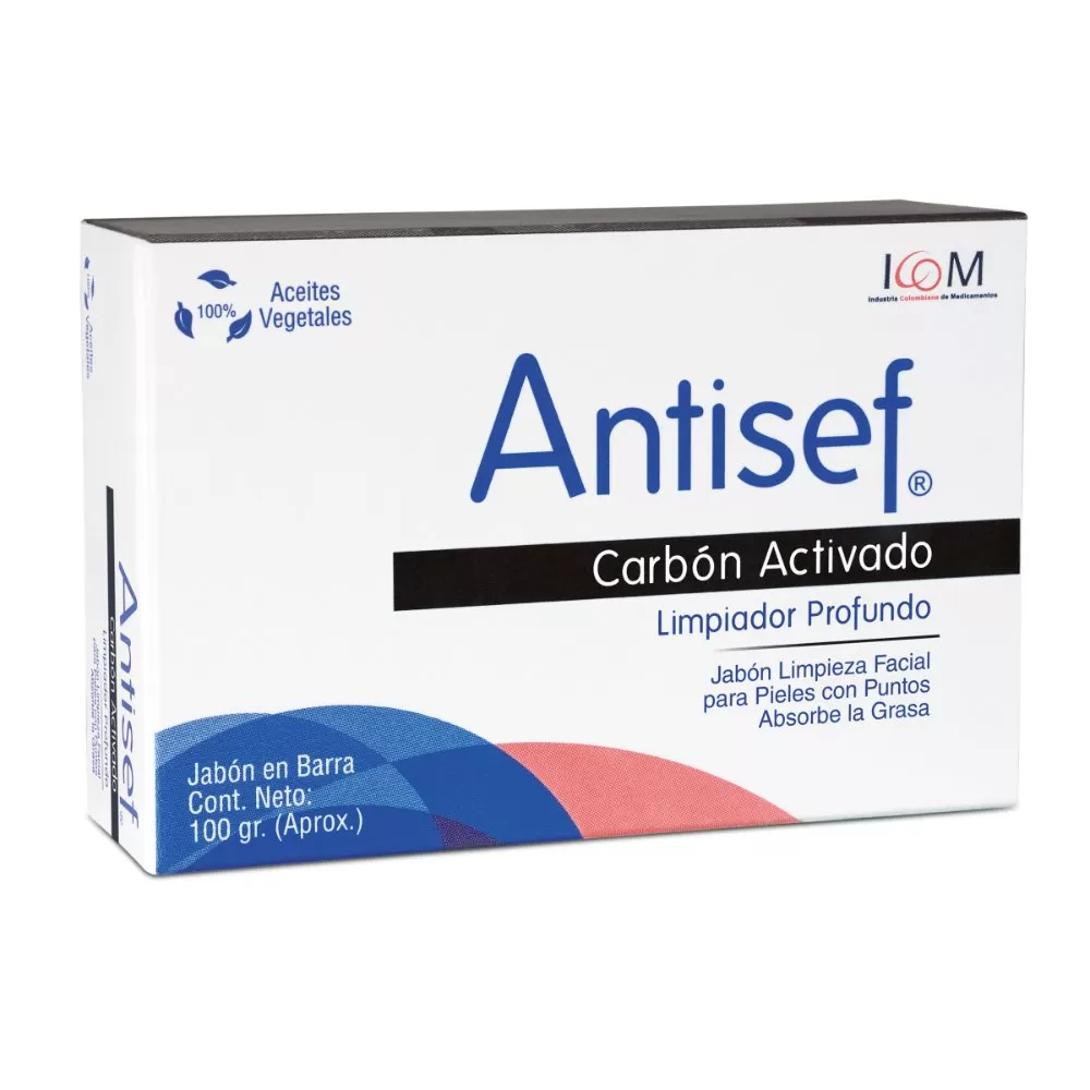 JAB ANTISEF CARBON ACTIVO 100 GR ICOM - Imagen 1