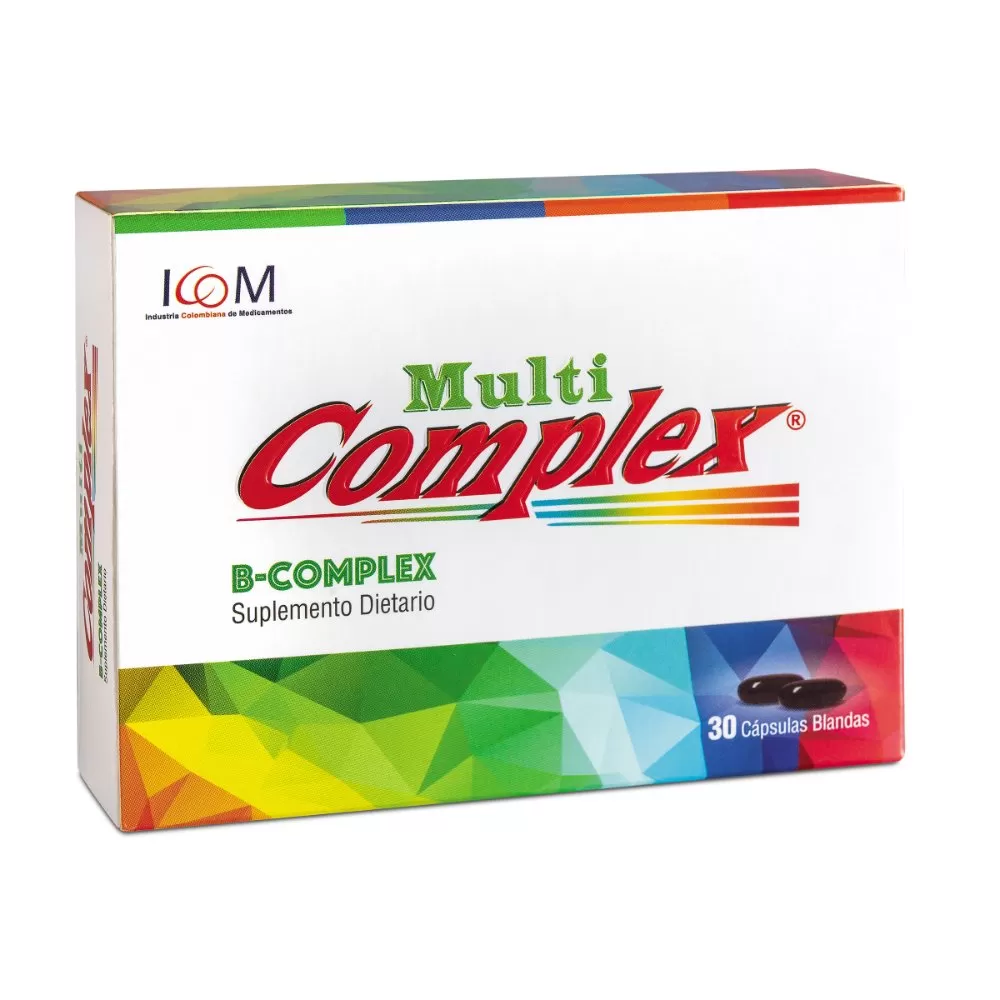 MULTICOMPLEX B-COMPLEX 30 CAP.BLAN ICOM - Imagen 1