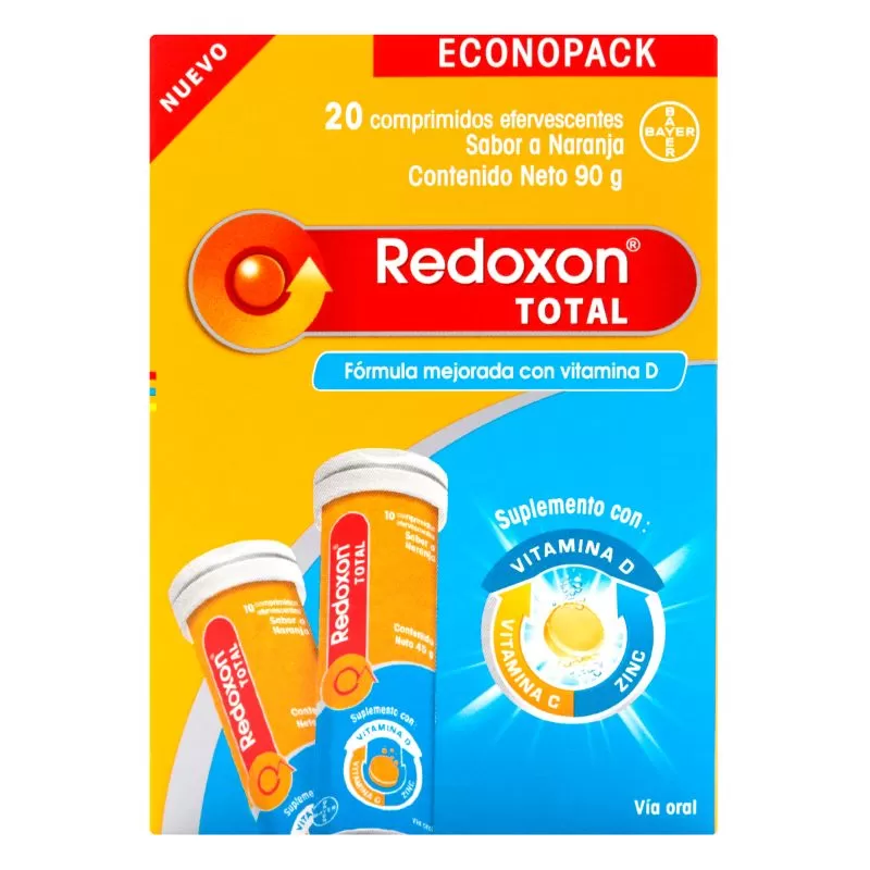 REDOXON-EFERVESCENTE-20-TAB.-2-UDS-ECONO.jpg REDOXON TOTAL EFER.20 TBS ECONOPACK - Imagen 1