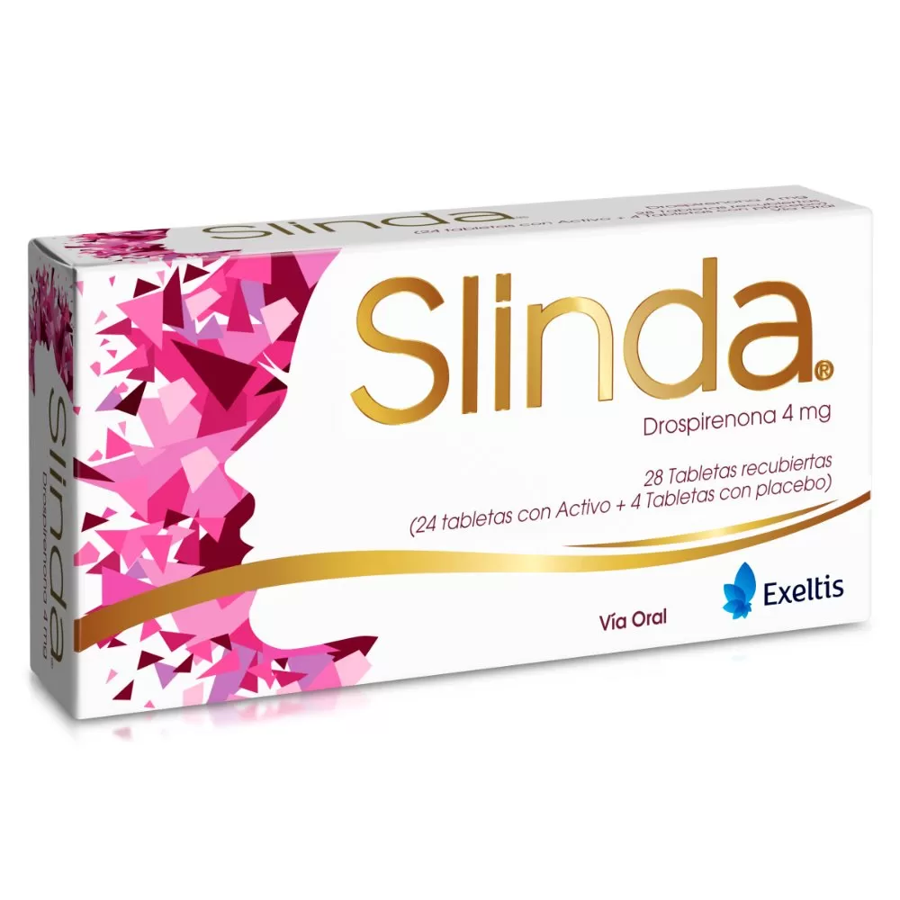 SLINDA-DROSPIRENONA-4MG-28-TABLETAS.jpg SLINDA DROSPIRENONA 4MG 28 TABLETAS - Imagen 1