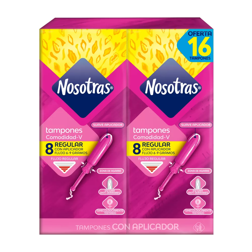 TAMPON-NOSOTRAS-APLICADOR-REGULAR-16-UND.jpg TAMPON NOSOTRAS APLICADOR REGULAR 16 UND - Imagen 1