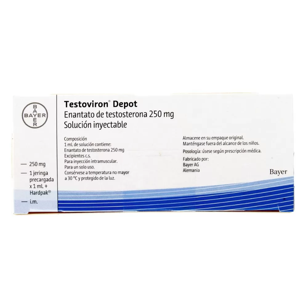 TESTOVIRON DEPOT 250 MG 1 AMP 1ML - Imagen 1
