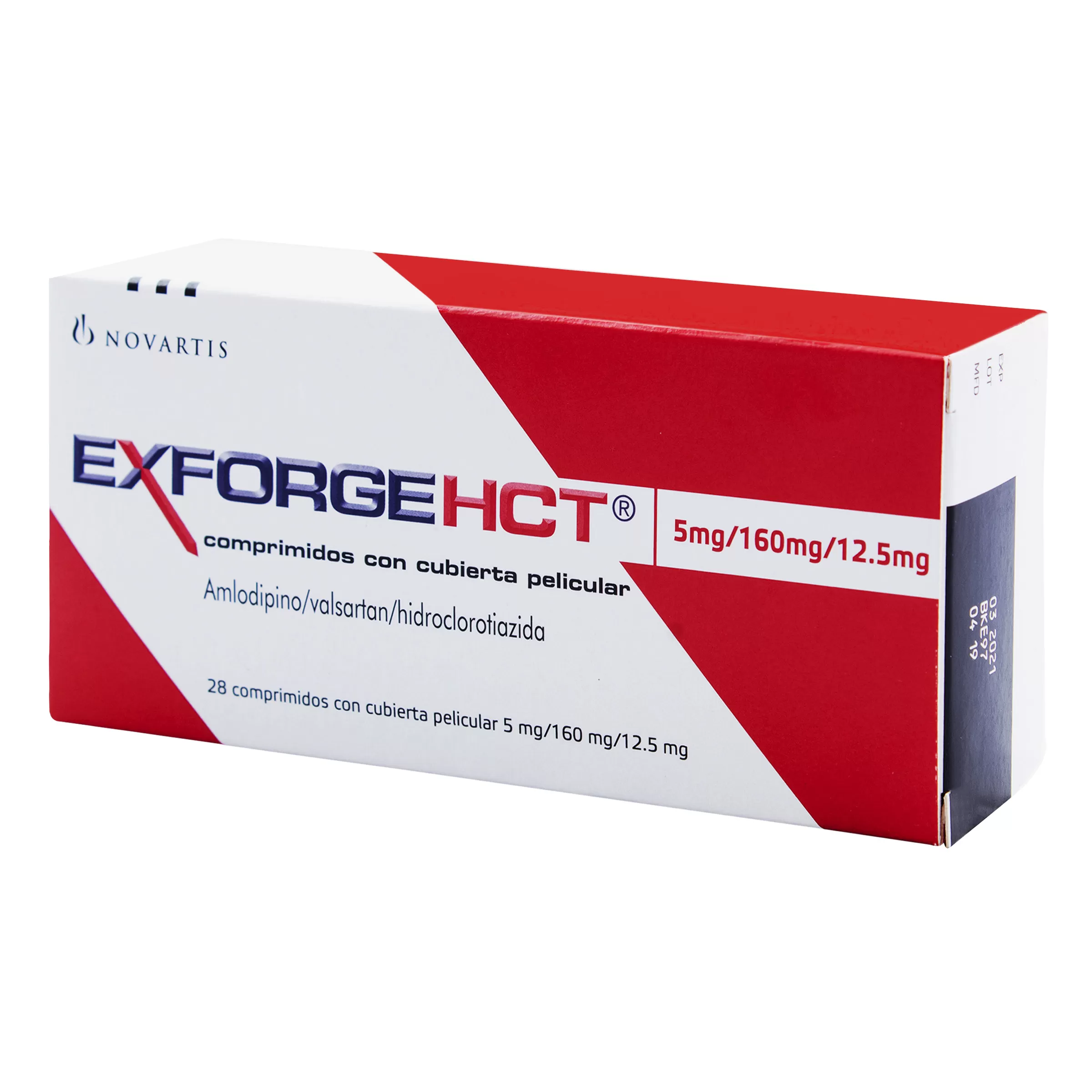 100017745 EXFORGE HCT 5/160/12.5MG 28 CAP - Imagen 1
